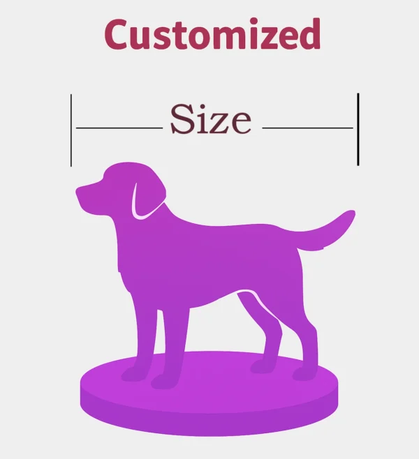 Standing dog clay figurine for custom pet sculpture.